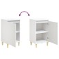 vidaXL Mesitas de noche 2 uds madera contrachapada blanco 40x35x70 cm vidaXL Mesitas de noche 2 uds madera contrachapada blanco 40x35x70 cm