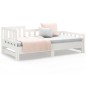 vidaXL Sofá cama extraíble madera maciza de pino blanco 2x(90x200) cm vidaXL Sofá cama extraíble madera maciza de pino blanco 2x(90x200) cm