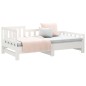 vidaXL Sofá cama extraíble madera maciza de pino blanco 2x(90x200) cm vidaXL Sofá cama extraíble madera maciza de pino blanco 2x(90x200) cm