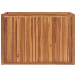 vidaXL Arriate elevado madera maciza de teca 100x50x70 cm