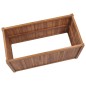 vidaXL Arriate elevado madera maciza de teca 100x50x70 cm