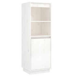 vidaXL Aparador alto de madera maciza de pino banco 37x34x110 cm