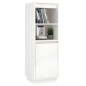vidaXL Aparador alto de madera maciza de pino banco 37x34x110 cm vidaXL Aparador alto de madera maciza de pino banco 37x34x110 cm