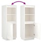 vidaXL Aparador alto de madera maciza de pino banco 37x34x110 cm vidaXL Aparador alto de madera maciza de pino banco 37x34x110 cm