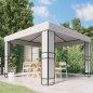 vidaXL Cenador con doble techo blanco 3x3 m vidaXL Cenador con doble techo blanco 3x3 m