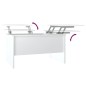 vidaXL Mesa de centro contrachapada blanco brillo 80x50,5x42,5 cm vidaXL Mesa de centro contrachapada blanco brillo 80x50,5x42,5 cm