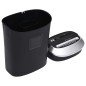 vidaXL Trituradora de papel corte cruzado 10 hojas negro vidaXL Trituradora de papel corte cruzado 10 hojas negro