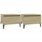 vidaXL Mesas auxiliares 2 uds madera roble Sonoma 50x46x35 cm vidaXL Mesas auxiliares 2 uds madera roble Sonoma 50x46x35 cm