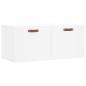 vidaXL Armario de pared madera de ingeniería blanco 80x36,5x35 cm vidaXL Armario de pared madera de ingeniería blanco 80x36,5x35 cm