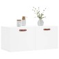 vidaXL Armario de pared madera de ingeniería blanco 80x36,5x35 cm vidaXL Armario de pared madera de ingeniería blanco 80x36,5x35 cm