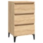 vidaXL Mesita de noche madera contrachapada roble sonoma 40x35x70 cm vidaXL Mesita de noche madera contrachapada roble sonoma 40x35x70 cm