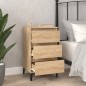 vidaXL Mesita de noche madera contrachapada roble sonoma 40x35x70 cm vidaXL Mesita de noche madera contrachapada roble sonoma 40x35x70 cm