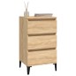 vidaXL Mesita de noche madera contrachapada roble sonoma 40x35x70 cm vidaXL Mesita de noche madera contrachapada roble sonoma 40x35x70 cm