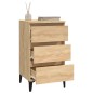 vidaXL Mesita de noche madera contrachapada roble sonoma 40x35x70 cm vidaXL Mesita de noche madera contrachapada roble sonoma 40x35x70 cm