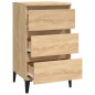 vidaXL Mesita de noche madera contrachapada roble sonoma 40x35x70 cm vidaXL Mesita de noche madera contrachapada roble sonoma 40x35x70 cm