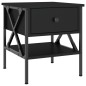 vidaXL Mesitas de noche 2 uds madera de ingeniería negro 40x42x45 cm vidaXL Mesitas de noche 2 uds madera de ingeniería negro 40x42x45 cm