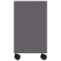 vidaXL Mesa auxiliar de madera de ingeniería gris 70x35x55 cm