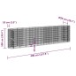 vidaXL Arriate de gaviones de hierro galvanizado 400x50x100 cm vidaXL Arriate de gaviones de hierro galvanizado 400x50x100 cm