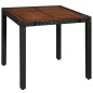 vidaXL Set comedor jardín 5 pzas ratán sintético y madera acacia negro vidaXL Set comedor jardín 5 pzas ratán sintético y madera acacia negro