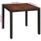 vidaXL Set comedor jardín 5 pzas ratán sintético y madera acacia negro vidaXL Set comedor jardín 5 pzas ratán sintético y madera acacia negro
