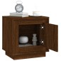 vidaXL Mesita noche 2 uds madera contrachapada marrón roble 44x35x45cm vidaXL Mesita noche 2 uds madera contrachapada marrón roble 44x35x45cm