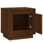 vidaXL Mesita noche 2 uds madera contrachapada marrón roble 44x35x45cm vidaXL Mesita noche 2 uds madera contrachapada marrón roble 44x35x45cm