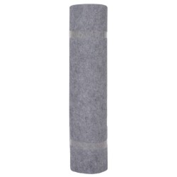 vidaXL Alfombra para eventos estriada gris 1,2x10 m 