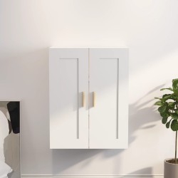 vidaXL Armario de pared madera contrachapada blanco 69,5x32,5x90 cm