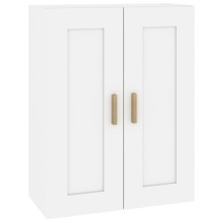 vidaXL Armario de pared madera contrachapada blanco 69,5x32,5x90 cm
