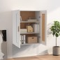 vidaXL Armario de pared madera contrachapada blanco 69,5x32,5x90 cm vidaXL Armario de pared madera contrachapada blanco 69,5x32,5x90 cm