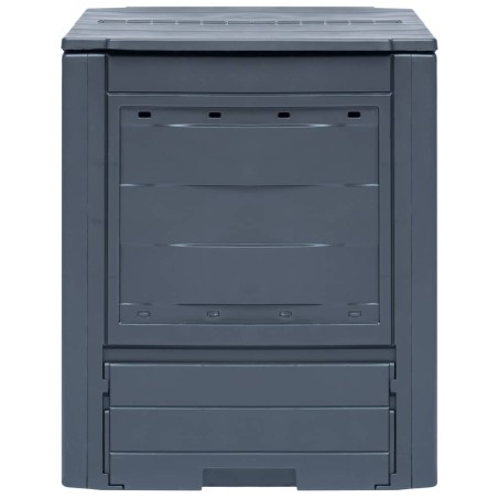vidaXL Compostador de jardín gris 60x60x73 cm 260 L