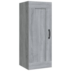 vidaXL Armario colgante madera contrachapada gris sonoma 35x34x90 cm