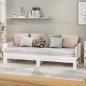 vidaXL Sofá cama extraíble madera maciza de pino blanco 2x(90x200) cm vidaXL Sofá cama extraíble madera maciza de pino blanco 2x(90x200) cm