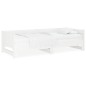 vidaXL Sofá cama extraíble madera maciza de pino blanco 2x(90x200) cm vidaXL Sofá cama extraíble madera maciza de pino blanco 2x(90x200) cm