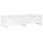 vidaXL Sofá cama extraíble madera maciza de pino blanco 2x(90x200) cm vidaXL Sofá cama extraíble madera maciza de pino blanco 2x(90x200) cm