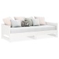 vidaXL Sofá cama extraíble madera maciza de pino blanco 2x(90x200) cm vidaXL Sofá cama extraíble madera maciza de pino blanco 2x(90x200) cm