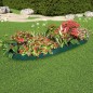 vidaXL Bordes de jardín 10 unidades PP verde 65x15 cm