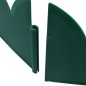 vidaXL Bordes de jardín 10 unidades PP verde 65x15 cm