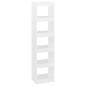 vidaXL Estantería/divisor de espacios blanco brillante 40x30x166 cm vidaXL Estantería/divisor de espacios blanco brillante 40x30x166 cm