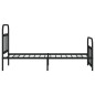 vidaXL Estructura de cama con cabecero y estribo metal negro 90x190 cm vidaXL Estructura de cama con cabecero y estribo metal negro 90x190 cm