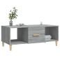 vidaXL Mesa de centro madera contrachapada gris Sonoma 102x50x40 cm vidaXL Mesa de centro madera contrachapada gris Sonoma 102x50x40 cm