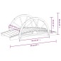 vidaXL Puente de jardín con media rueda madera maciza abeto 99x50x38cm vidaXL Puente de jardín con media rueda madera maciza abeto 99x50x38cm