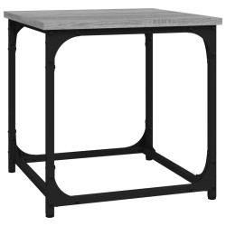 vidaXL Mesa auxiliar de madera contrachapada gris Sonoma 40x40x40 cm