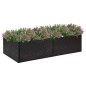 vidaXL Jardinera de ratán sintético negro 157x80x40 cm vidaXL Jardinera de ratán sintético negro 157x80x40 cm