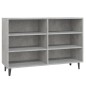 vidaXL Aparador de madera contrachapada gris hormigón 103,5x35x70 cm vidaXL Aparador de madera contrachapada gris hormigón 103,5x35x70 cm