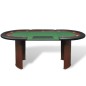 vidaXL Mesa de póker 10 jugadores bandeja de fichas y zona de crupier vidaXL Mesa de póker 10 jugadores bandeja de fichas y zona de crupier