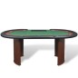 vidaXL Mesa de póker 10 jugadores bandeja de fichas y zona de crupier vidaXL Mesa de póker 10 jugadores bandeja de fichas y zona de crupier