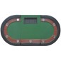 vidaXL Mesa de póker 10 jugadores bandeja de fichas y zona de crupier vidaXL Mesa de póker 10 jugadores bandeja de fichas y zona de crupier