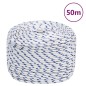 vidaXL Cuerda de barco polipropileno blanco 6 mm 50 m vidaXL Cuerda de barco polipropileno blanco 6 mm 50 m