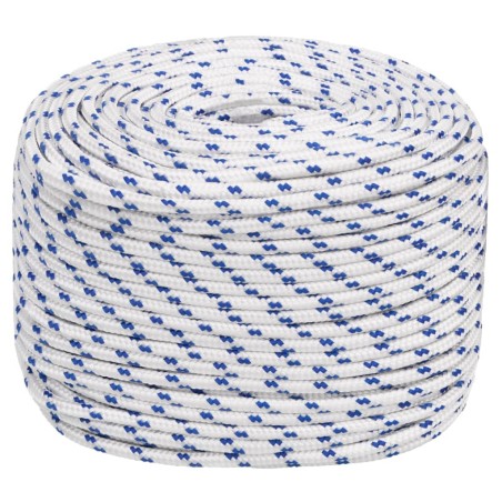vidaXL Cuerda de barco polipropileno blanco 6 mm 50 m